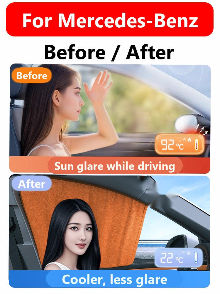 Mercedes window sunshade curtains