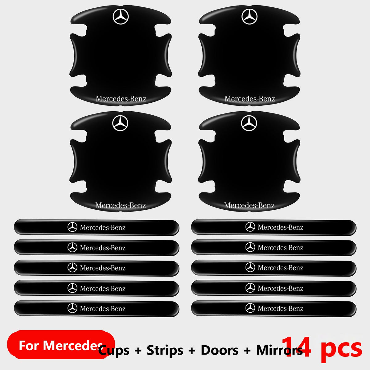 Mercedes door handle protector sticker