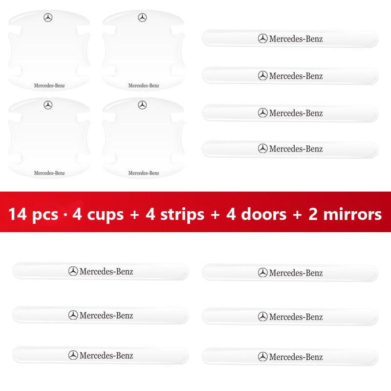 Mercedes door handle protector sticker