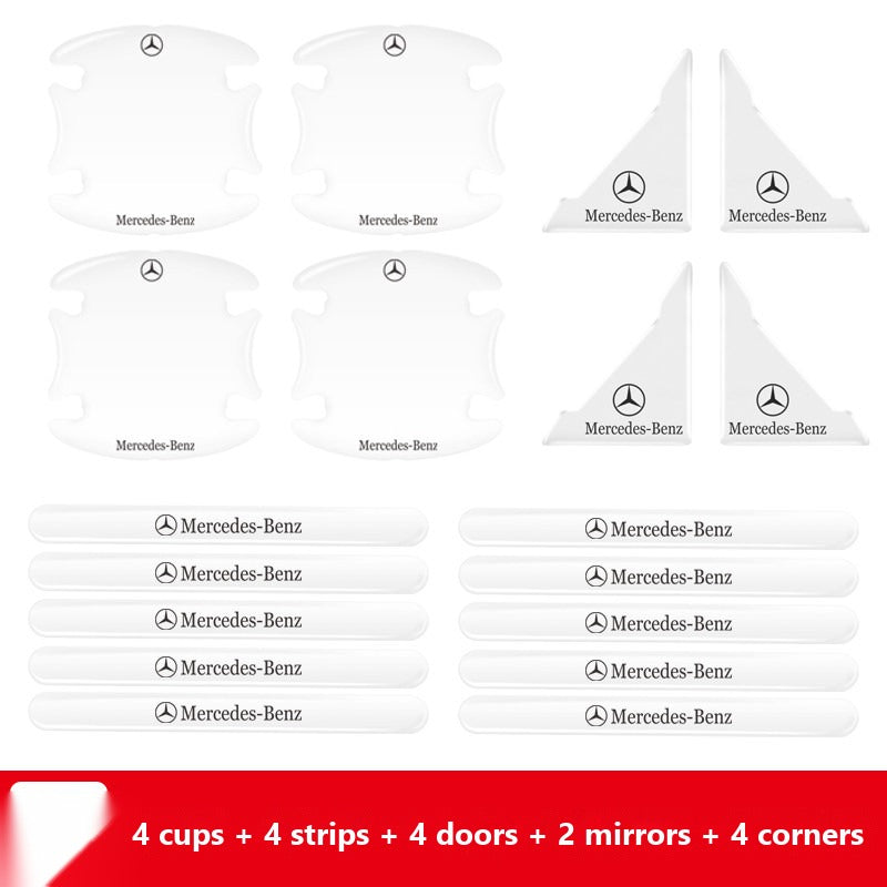 Mercedes door handle protector sticker