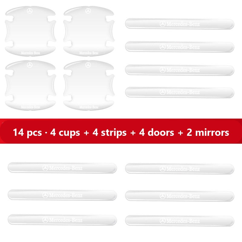 Mercedes door handle protector sticker