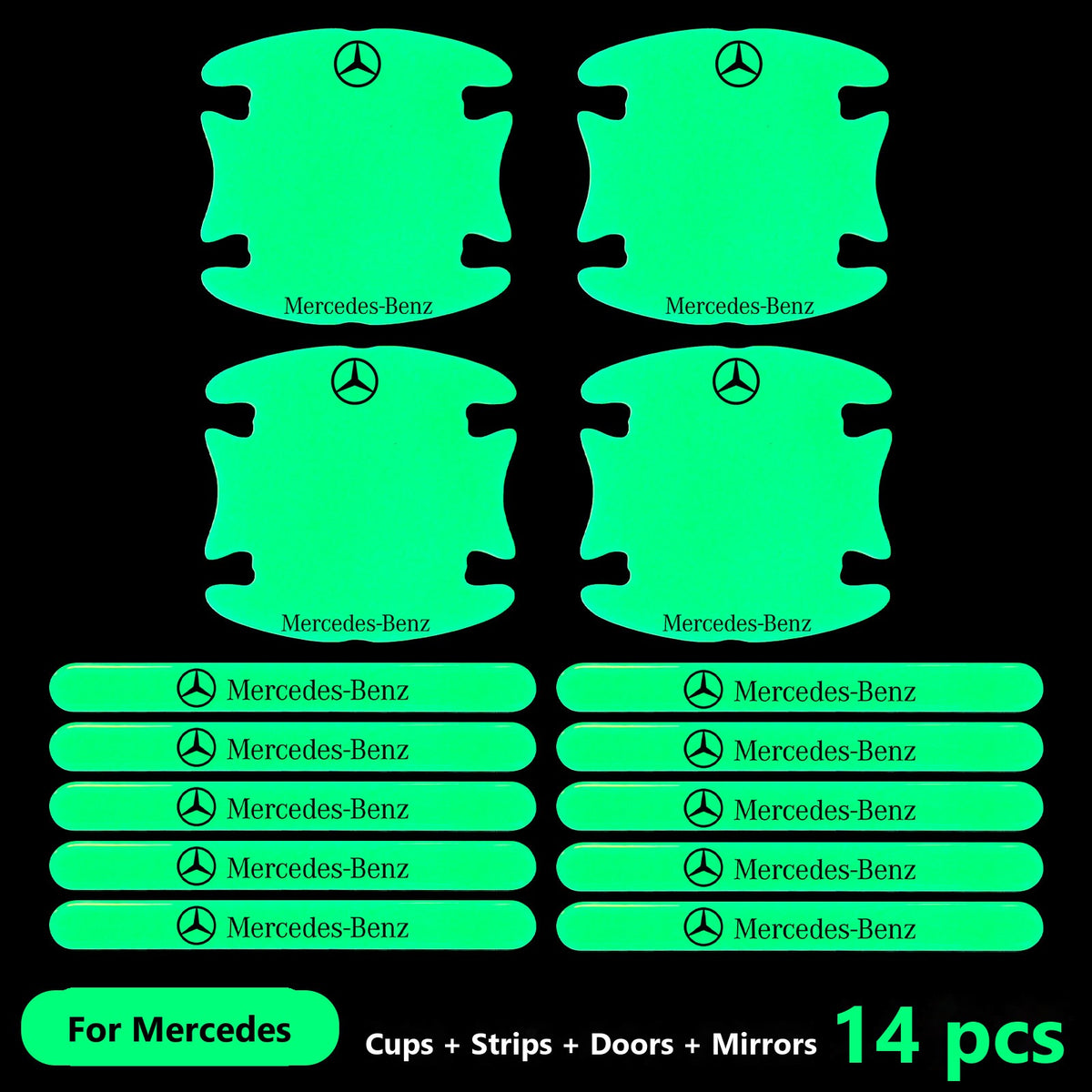 Mercedes door handle protector sticker