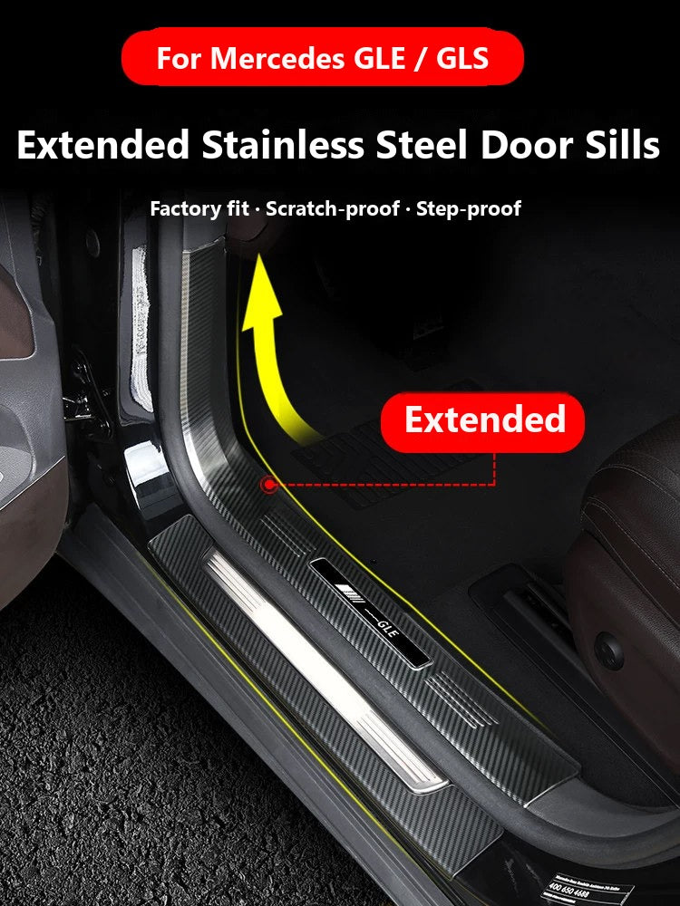 Mercedes GLE GLS door sill scuff plates