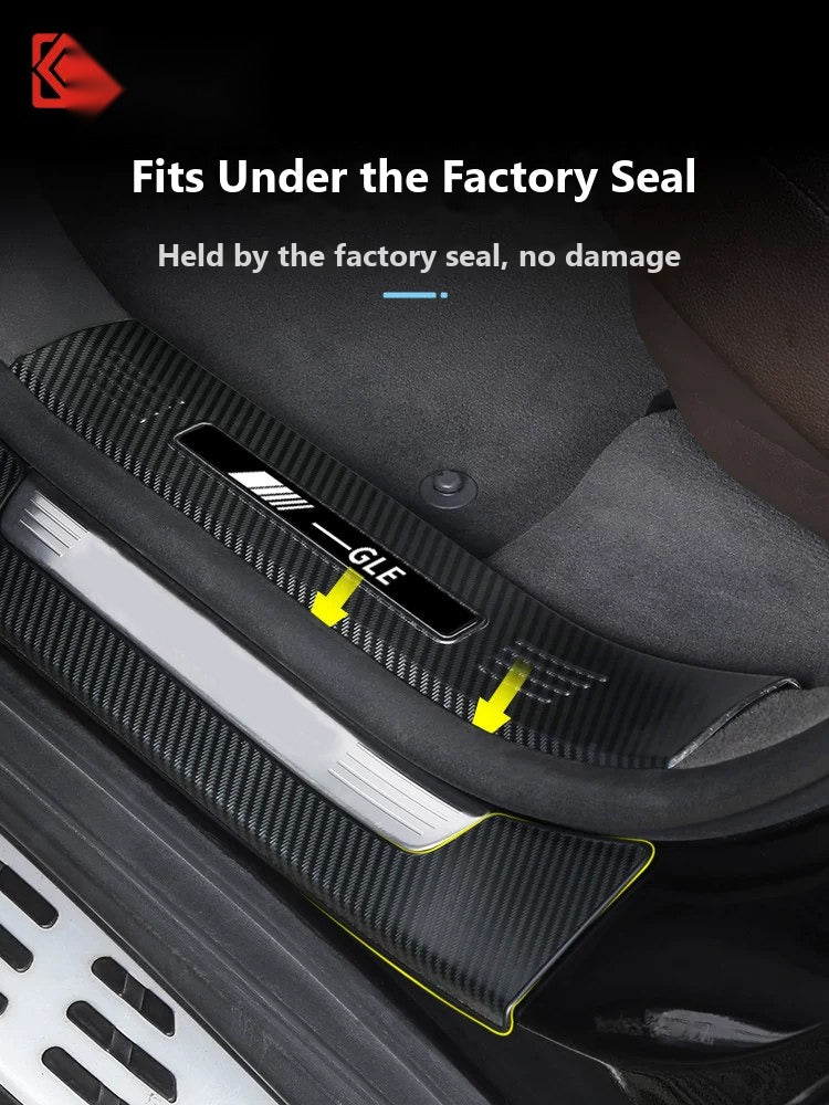 Mercedes GLE GLS door sill scuff plates