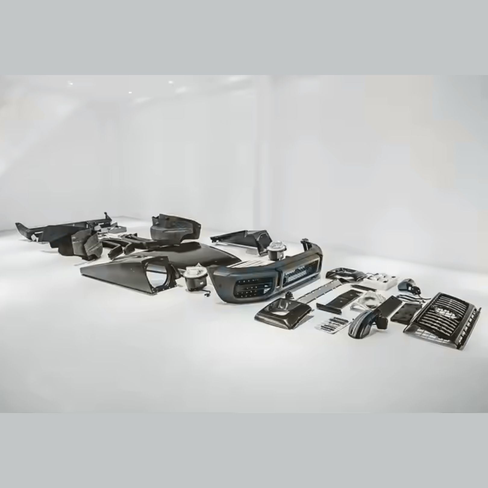 Body Kit for Upgrading Mercedes-Benz W463 G500, G350, G63 From 2005-2018 to W465 AMG Style Complete Kit