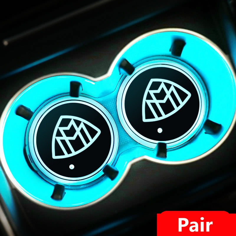 Mercedes-Benz LED cup holder mats
