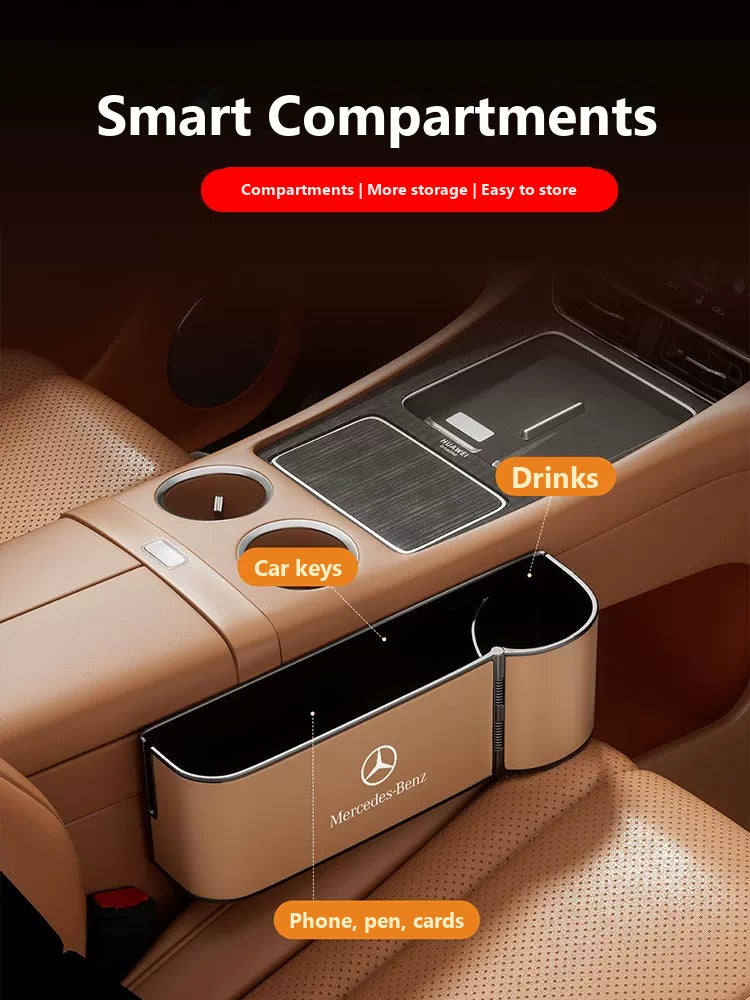 Seat gap storage box for Mercedes-Benz