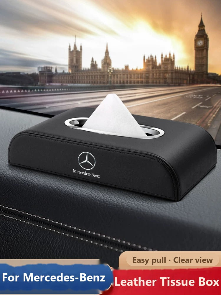 Mercedes-Benz leather tissue box