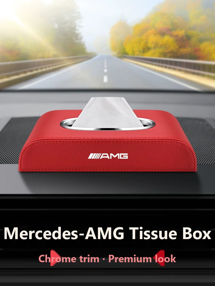 Mercedes-Benz leather tissue box