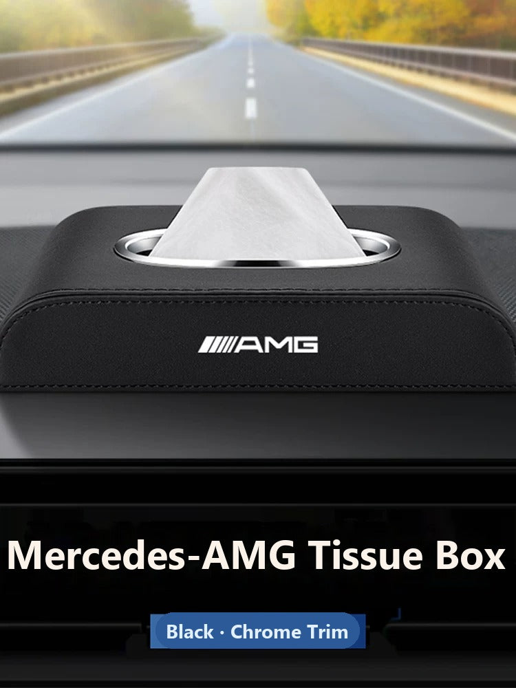 Mercedes-Benz leather tissue box