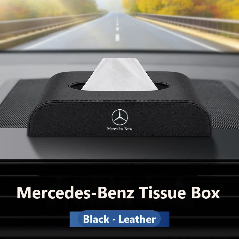 Mercedes-Benz leather tissue box