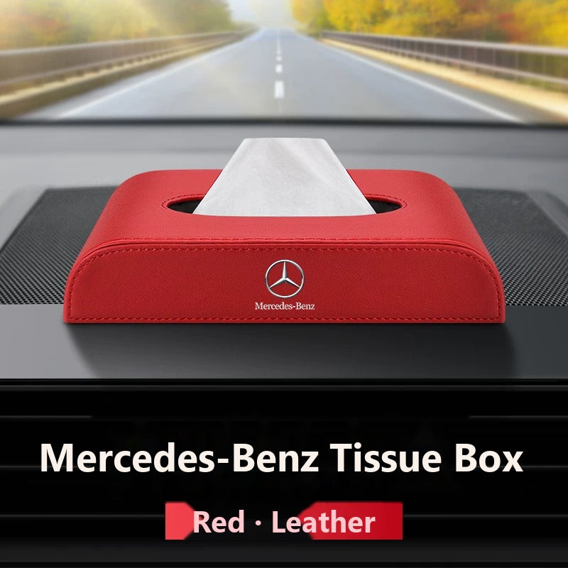 Mercedes-Benz leather tissue box