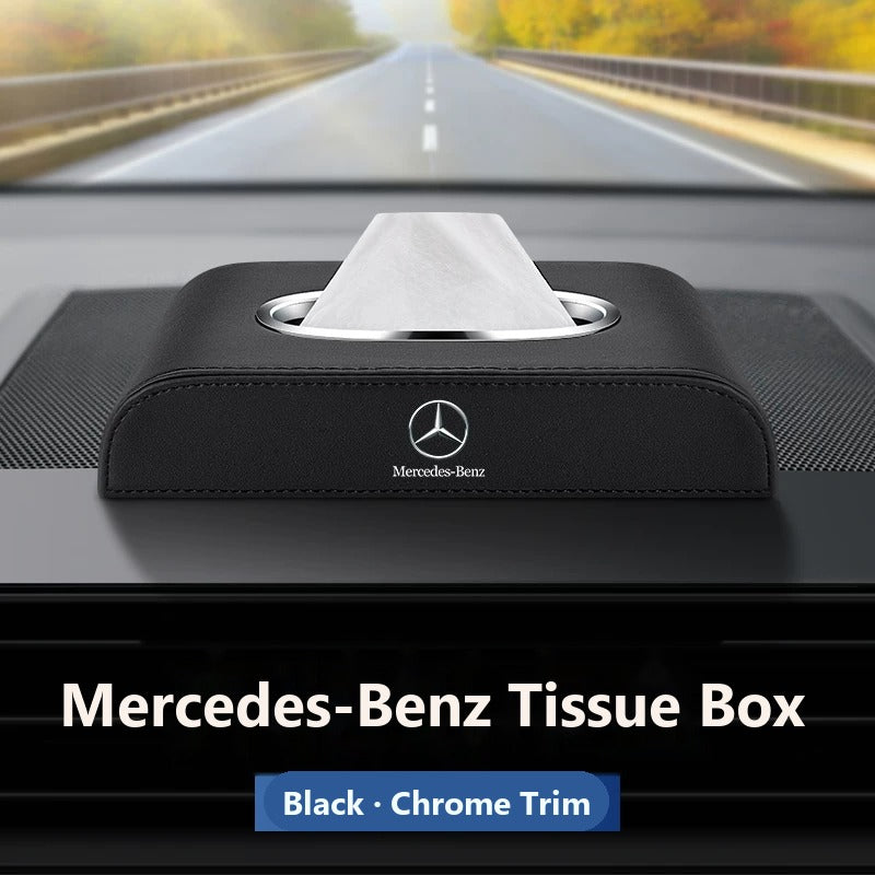 Mercedes-Benz leather tissue box