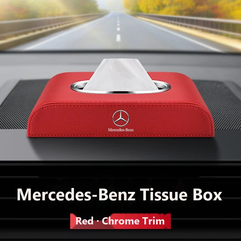 Mercedes-Benz leather tissue box
