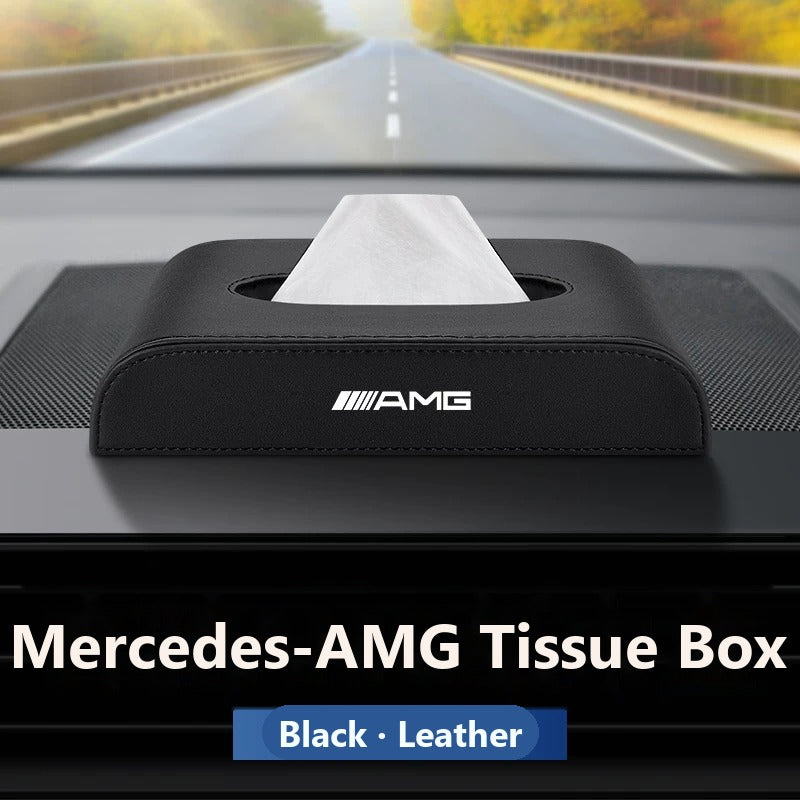 Mercedes-Benz leather tissue box