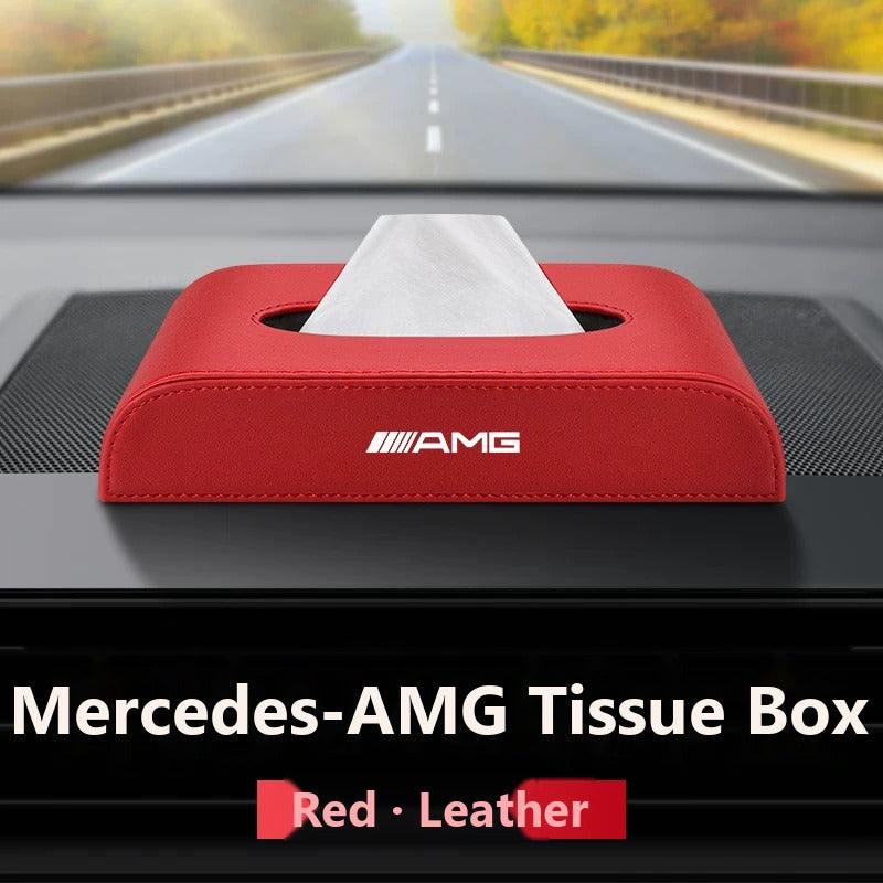 Mercedes-Benz leather tissue box