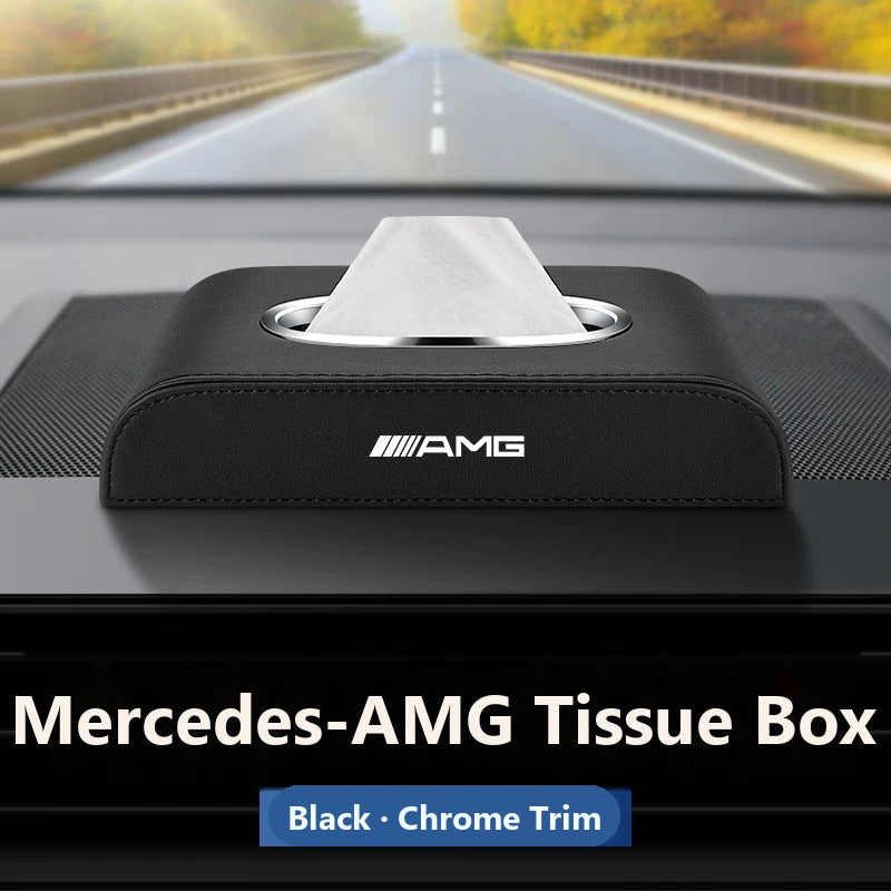 Mercedes-Benz leather tissue box