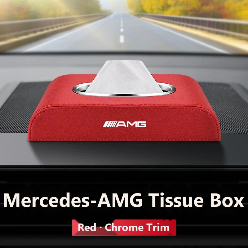Mercedes-Benz leather tissue box