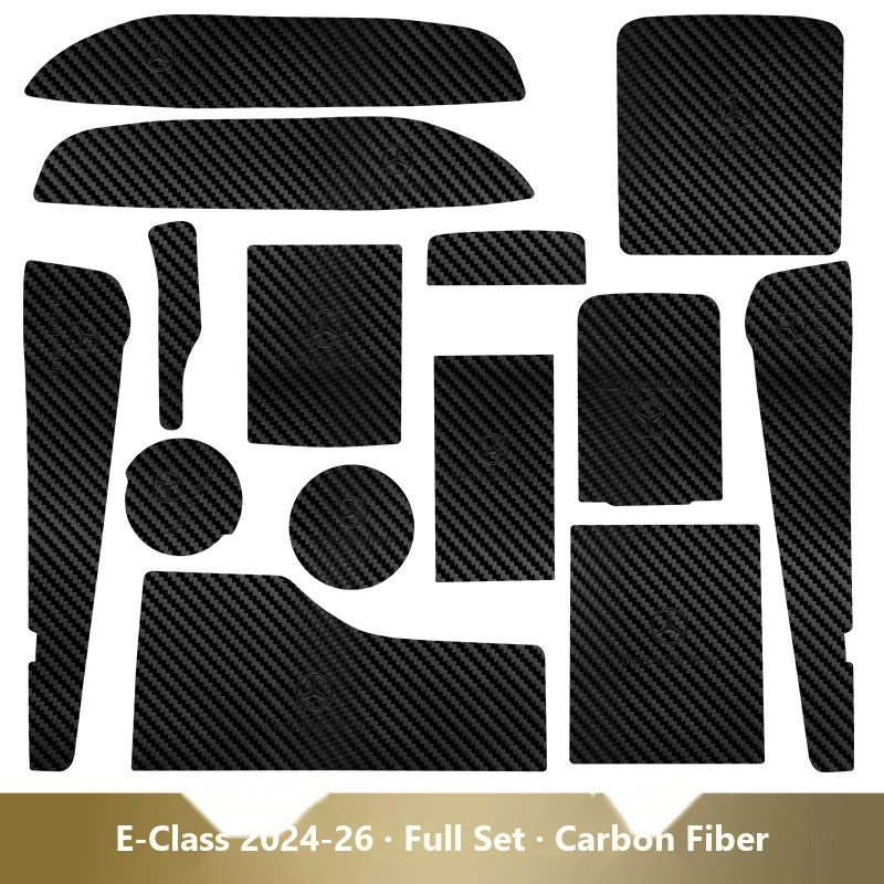 Mercedes-Benz leather console and cup holder mats