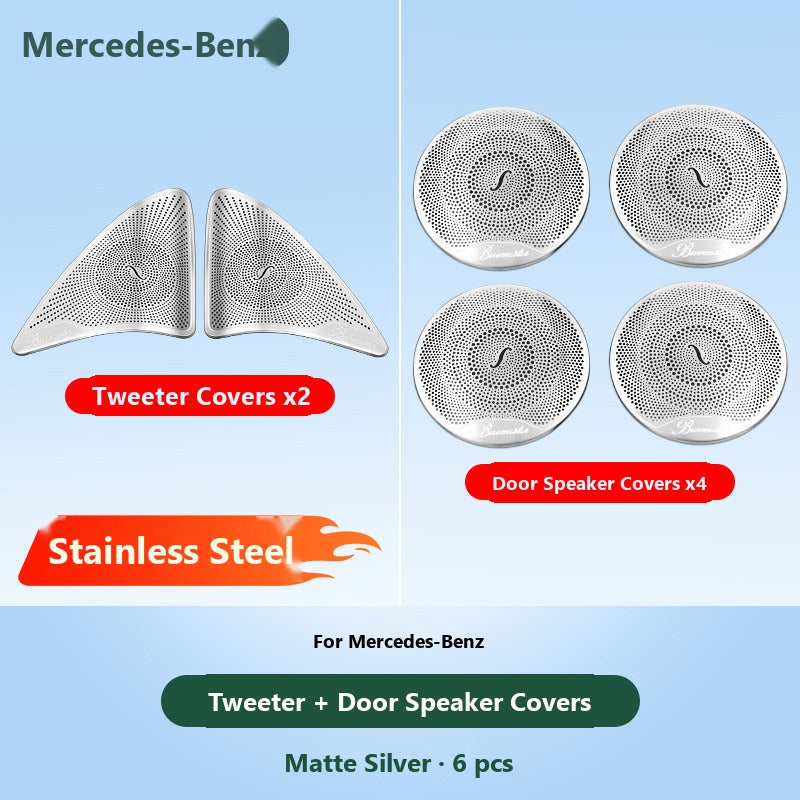 Mercedes Burmester tweeter and door speaker covers