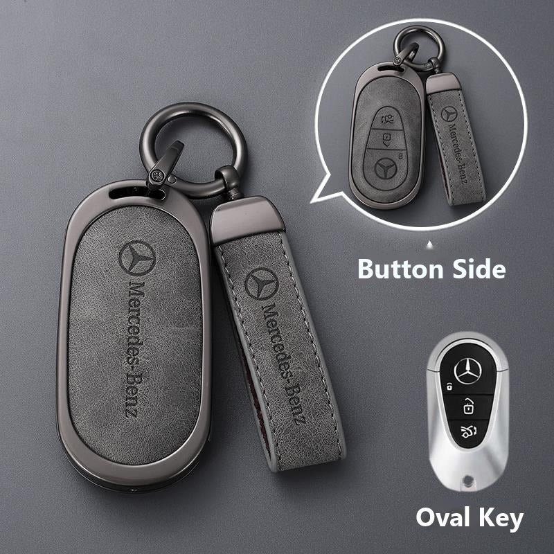 Mercedes-Benz Gradient Alloy Key Case with Logo Strap – New Oval Smart Key