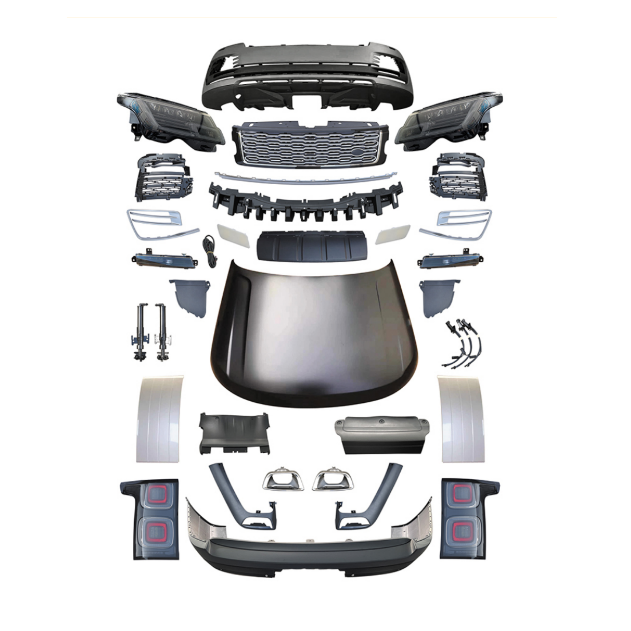UMPARTS SVA Body Kit Upgrade for Range Rover Vogue L405 (2013–2017 to 2020–2022) – Full Conversion Kit with Bumpers, Grille, Headlights & Hood