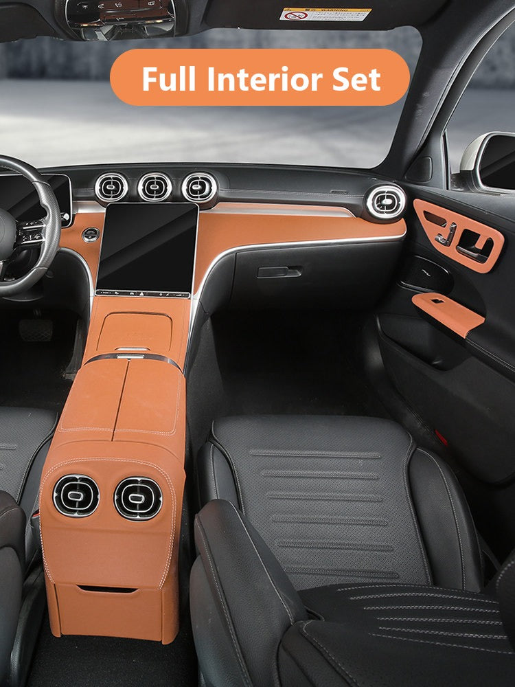Mercedes C-Class GLC leather interior panel covers