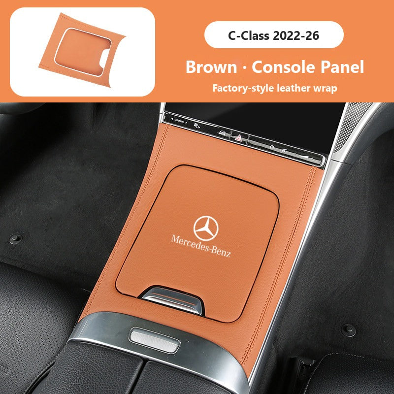 Mercedes C-Class GLC leather interior panel covers