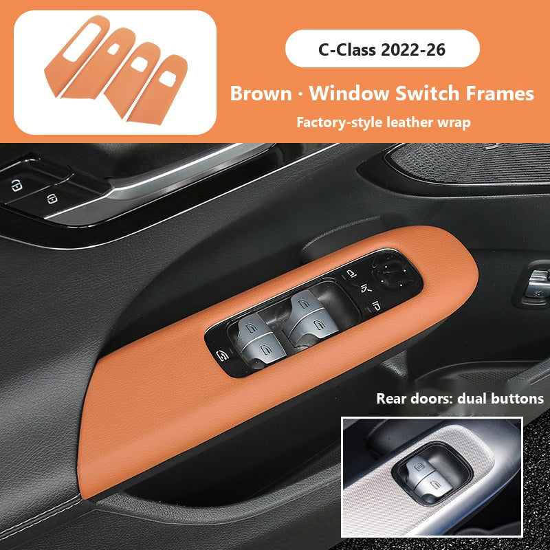 Mercedes C-Class GLC leather interior panel covers