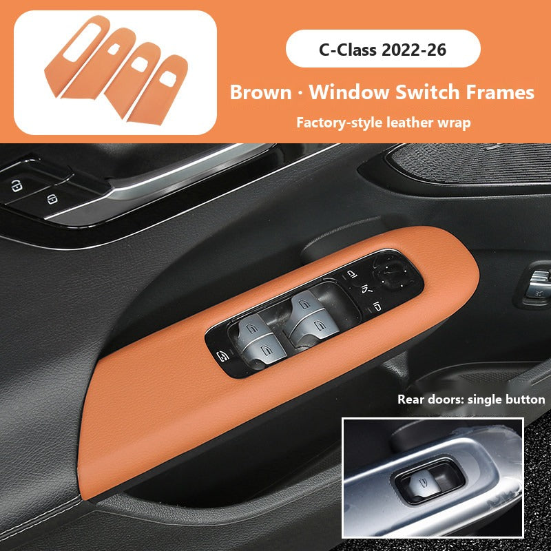 Mercedes C-Class GLC leather interior panel covers