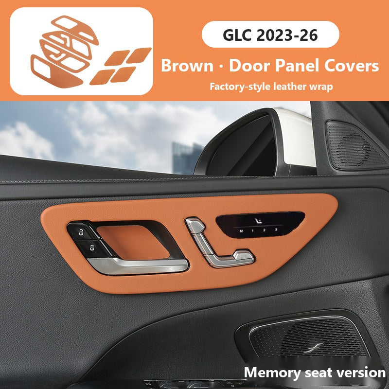 Mercedes C-Class GLC leather interior panel covers
