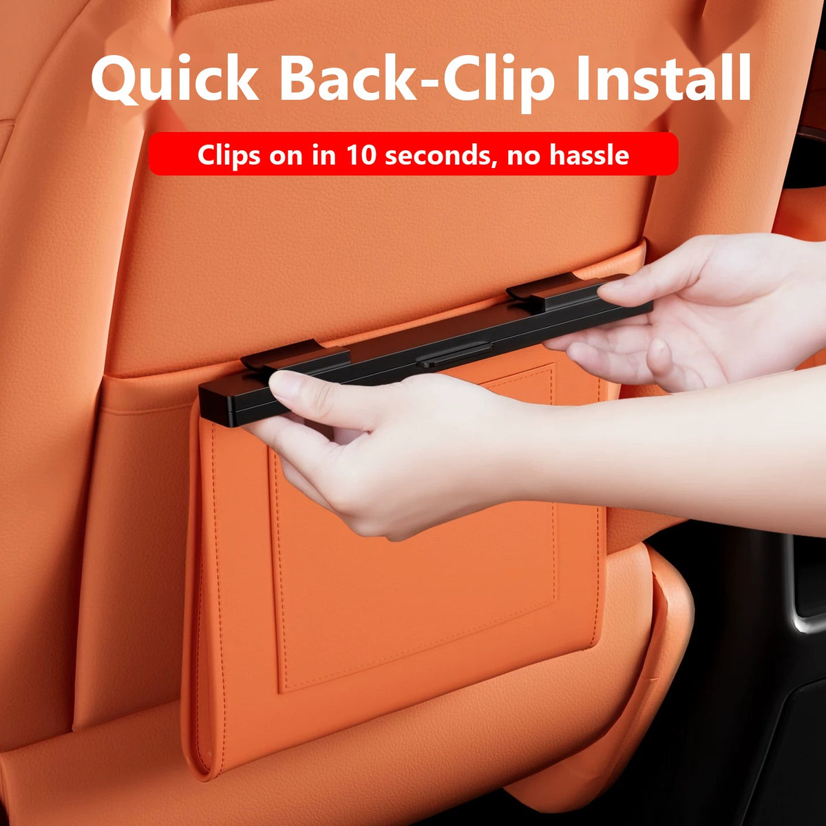 Magnetic seat-back trash bag for Mercedes-Benz
