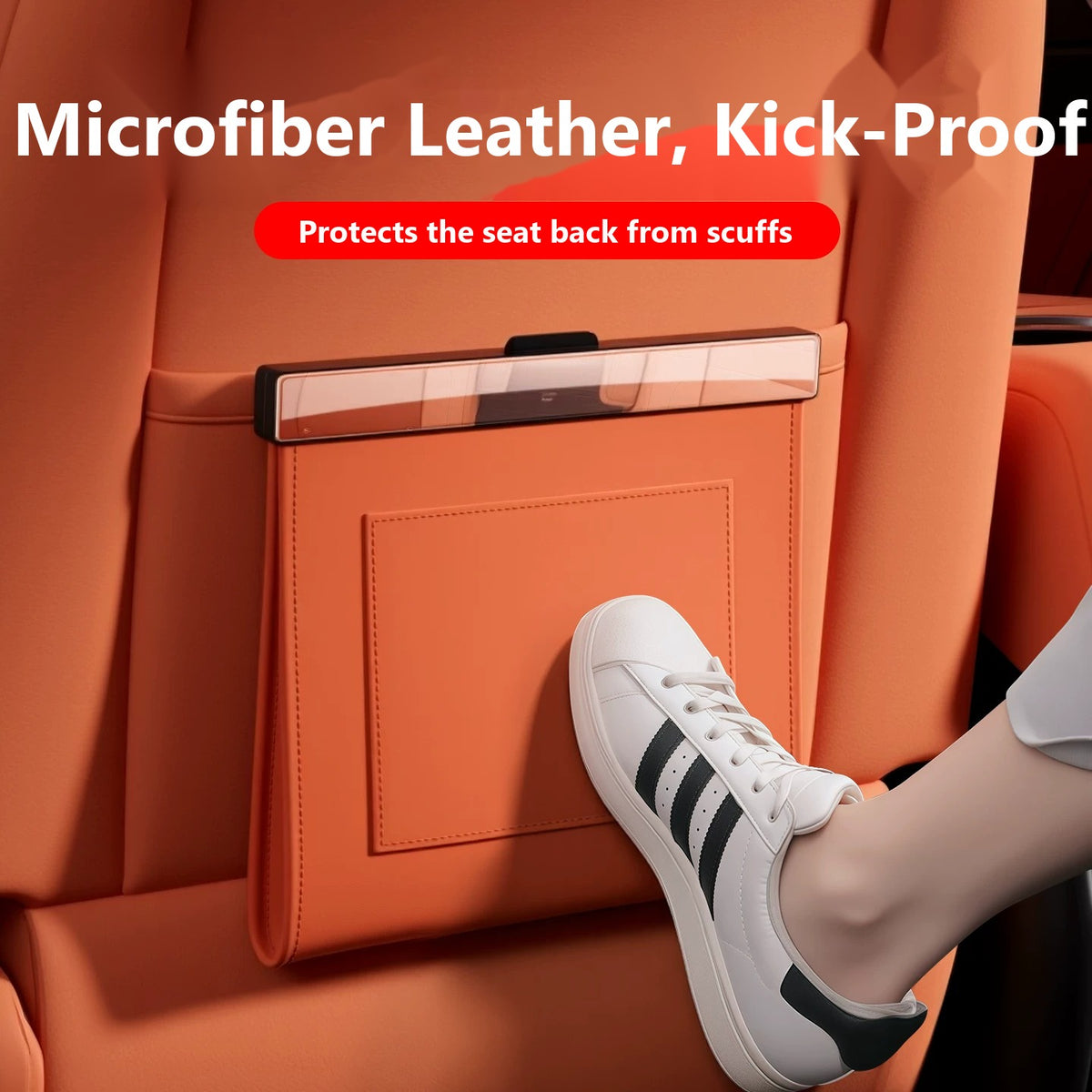 Magnetic seat-back trash bag for Mercedes-Benz