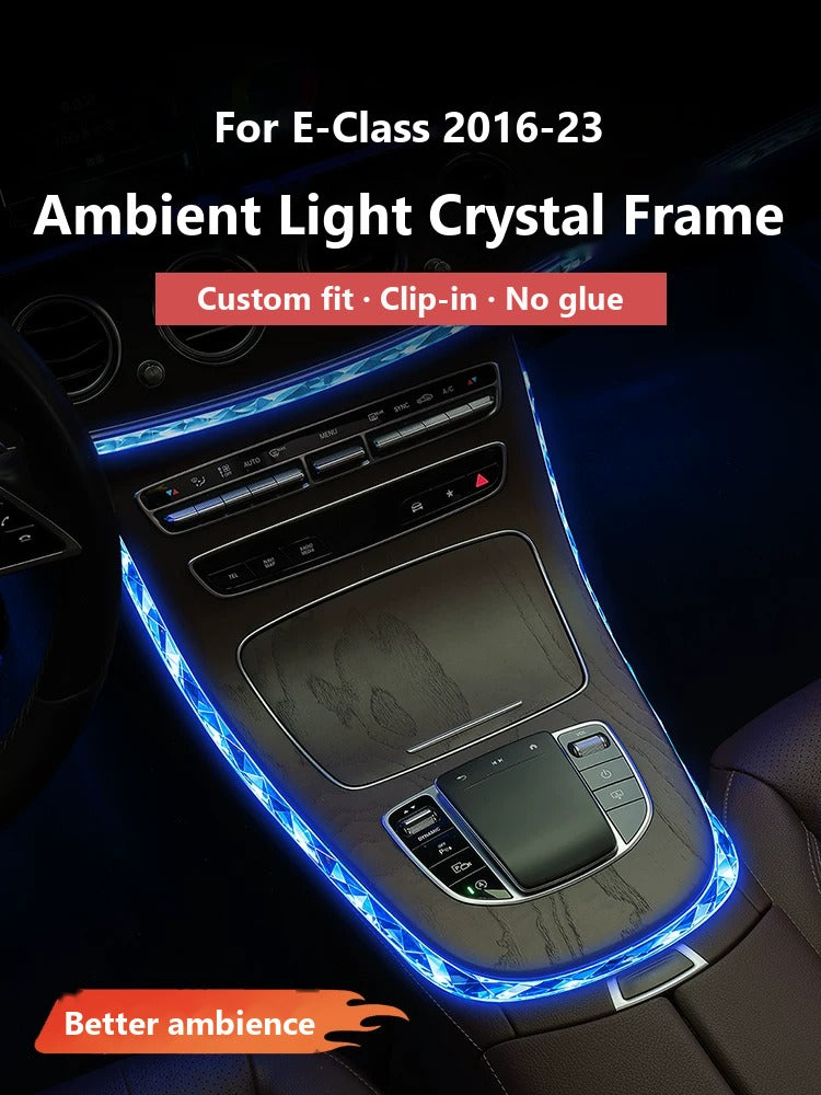 Mercedes-Benz E-Class ambient light crystal frame