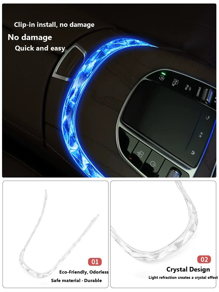 Mercedes-Benz E-Class ambient light crystal frame