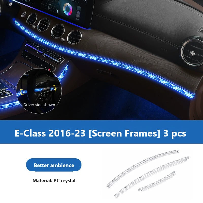 Mercedes-Benz E-Class ambient light crystal frame