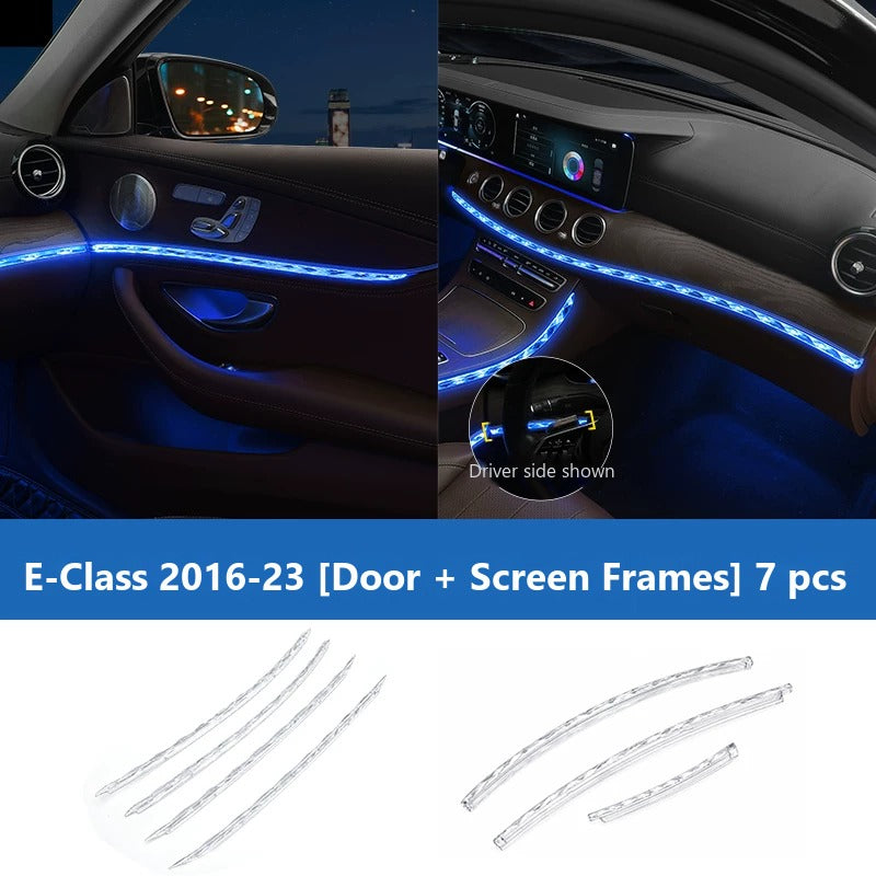 Mercedes-Benz E-Class ambient light crystal frame