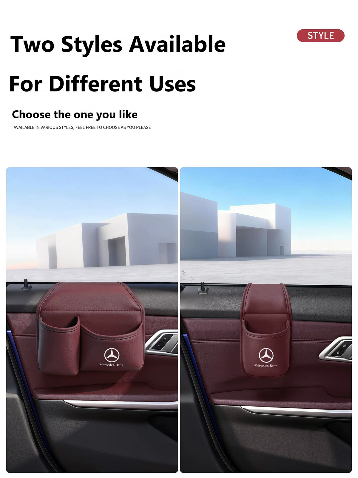 Mercedes-Benz door storage pocket