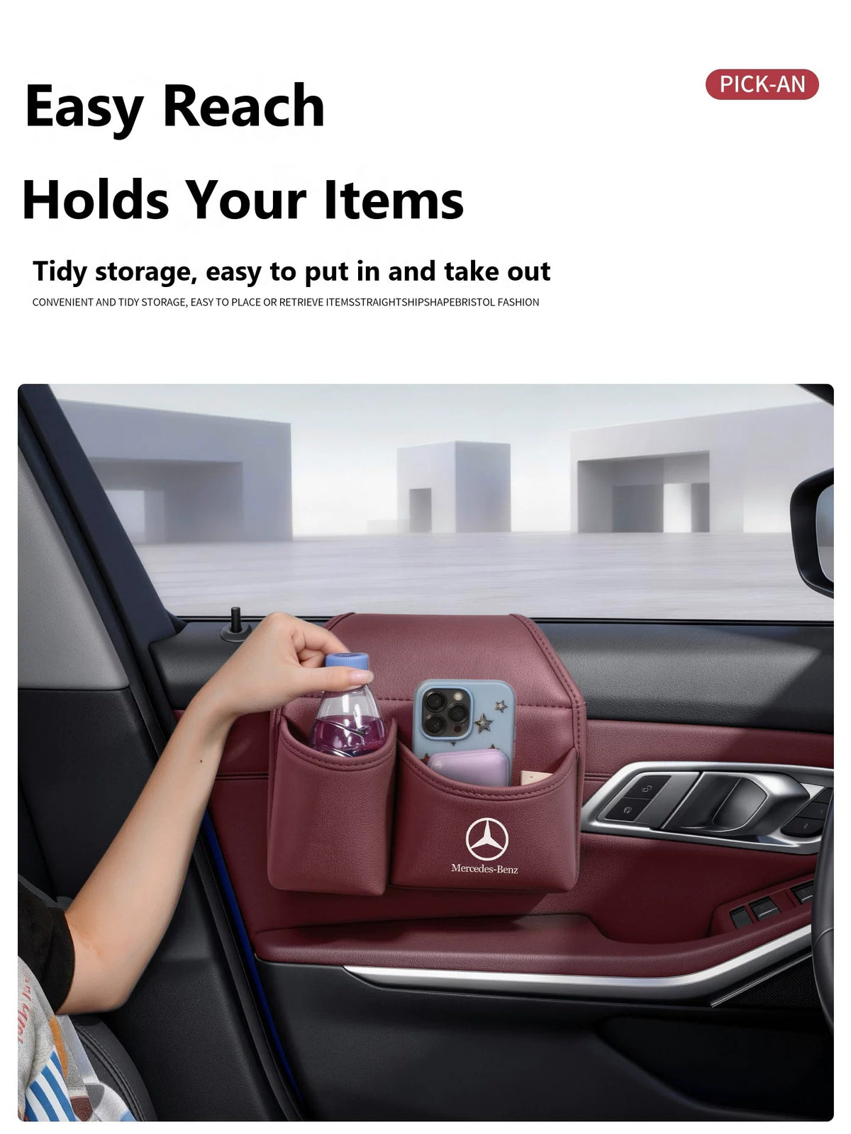 Mercedes-Benz door storage pocket