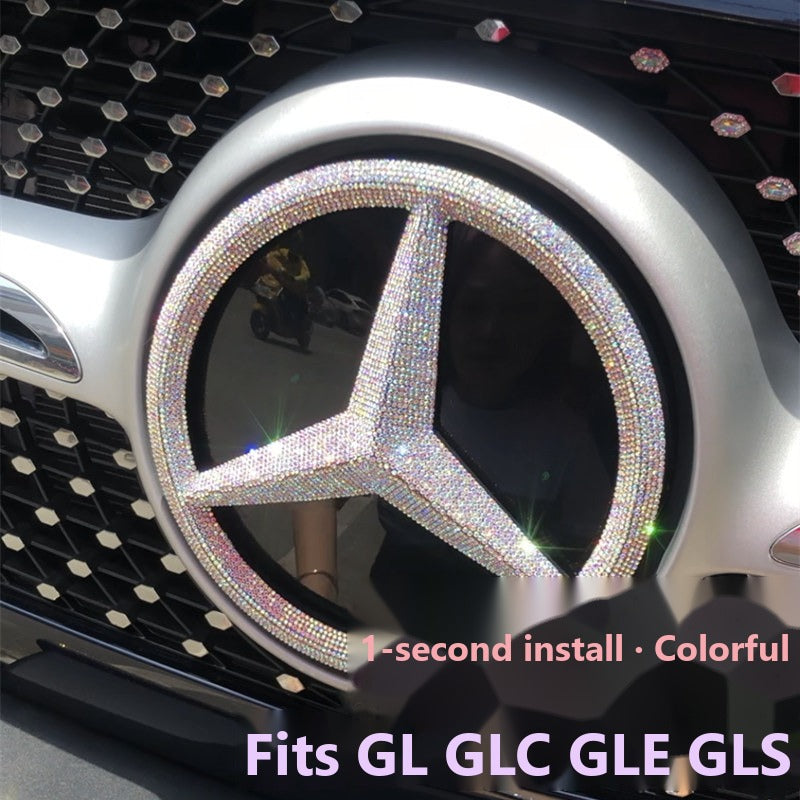 Mercedes crystal star emblem covers