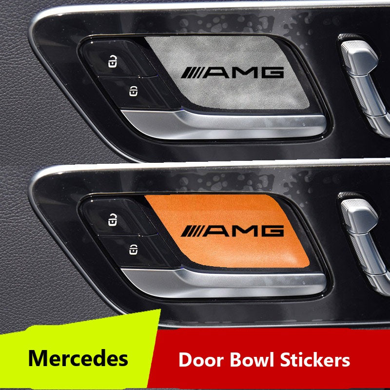 Mercedes door handle bowl stickers AMG