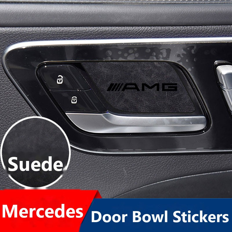 Mercedes door handle bowl stickers AMG
