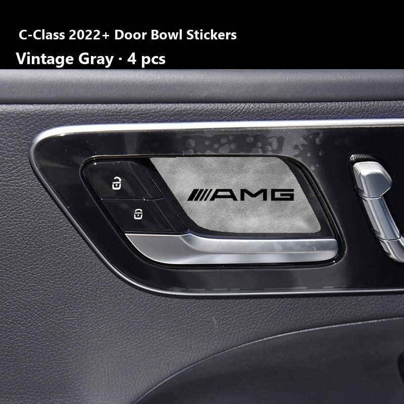 Mercedes door handle bowl stickers AMG