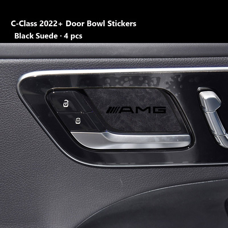 Mercedes door handle bowl stickers AMG