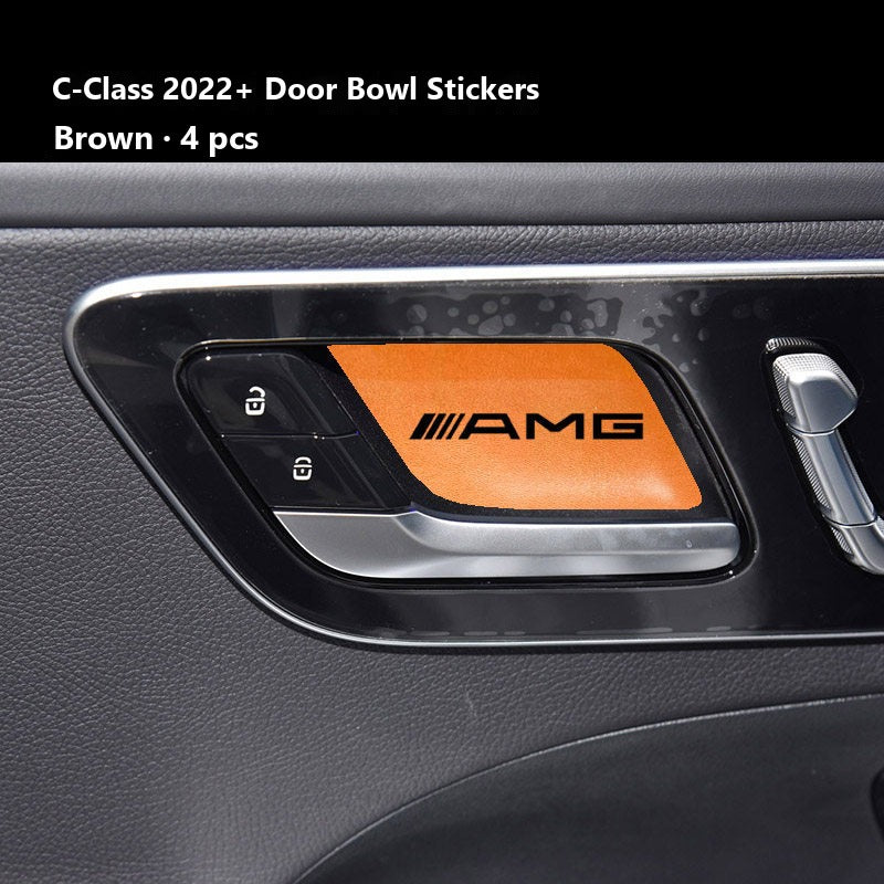 Mercedes door handle bowl stickers AMG