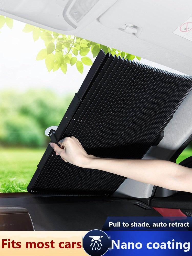 Mercedes retractable windshield sun shade