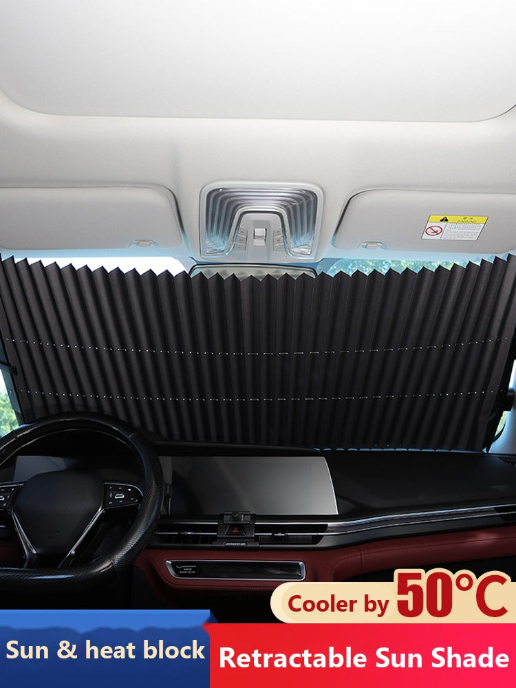 Mercedes retractable windshield sun shade