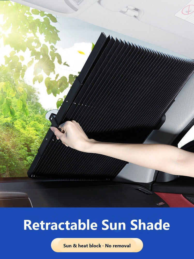 Mercedes retractable windshield sun shade