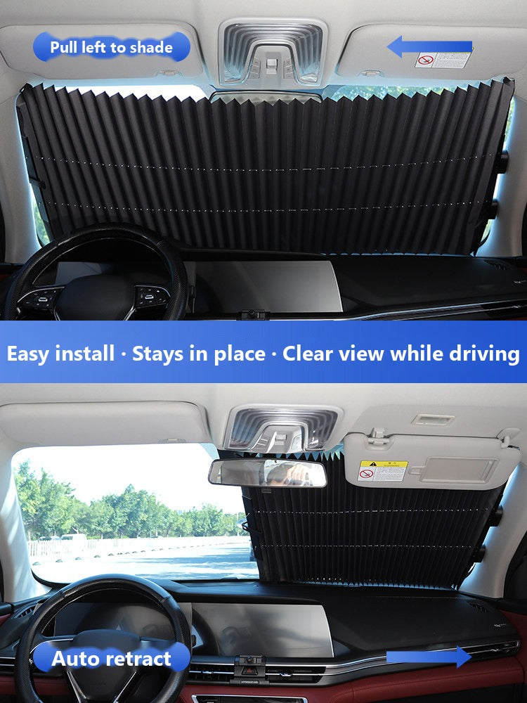 Mercedes retractable windshield sun shade