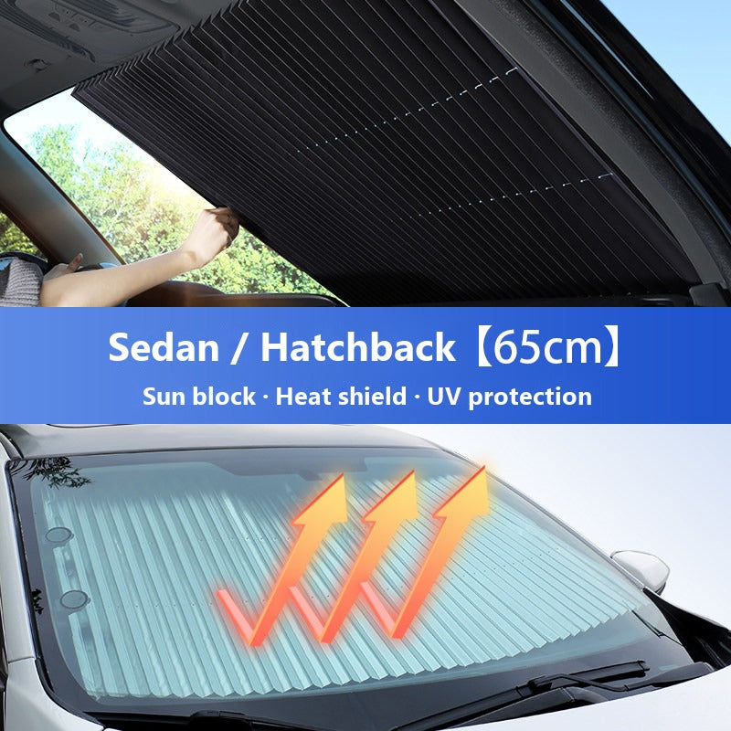 Mercedes retractable windshield sun shade